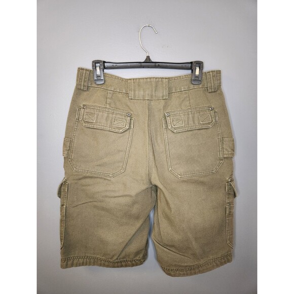Duluth Fire Hose Work Shorts Men's 32 Green Cargo 12" Canvas Utility - Picture 2 of 4